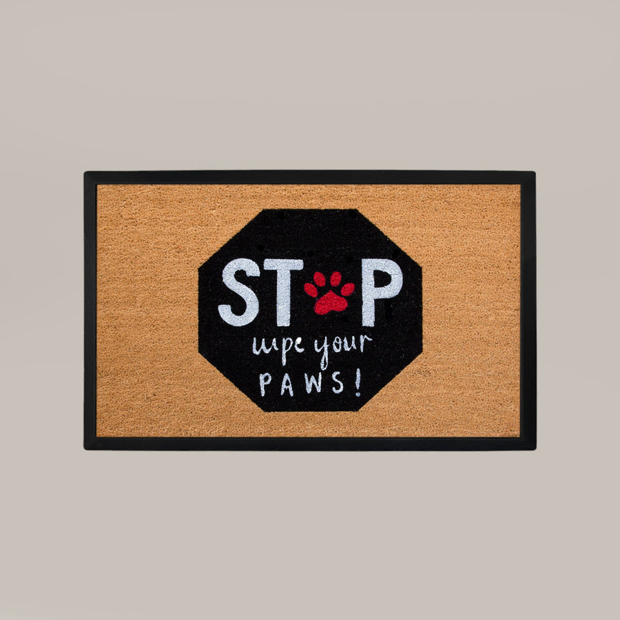 stop, wyps rectangular doormat set - 4C&D Home Furnishings