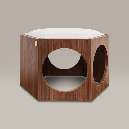 suki cat stool and shelf - 4C&D Home Furnishings