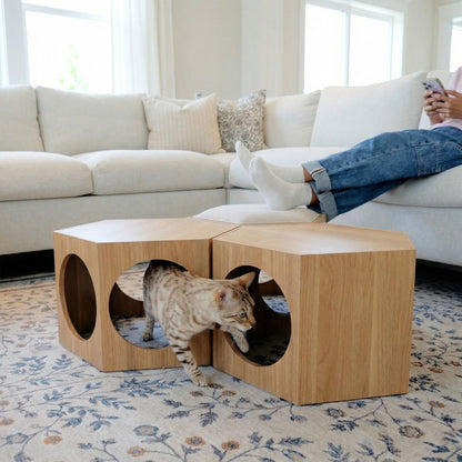 suki cat stool and shelf - 4C&D Home Furnishings