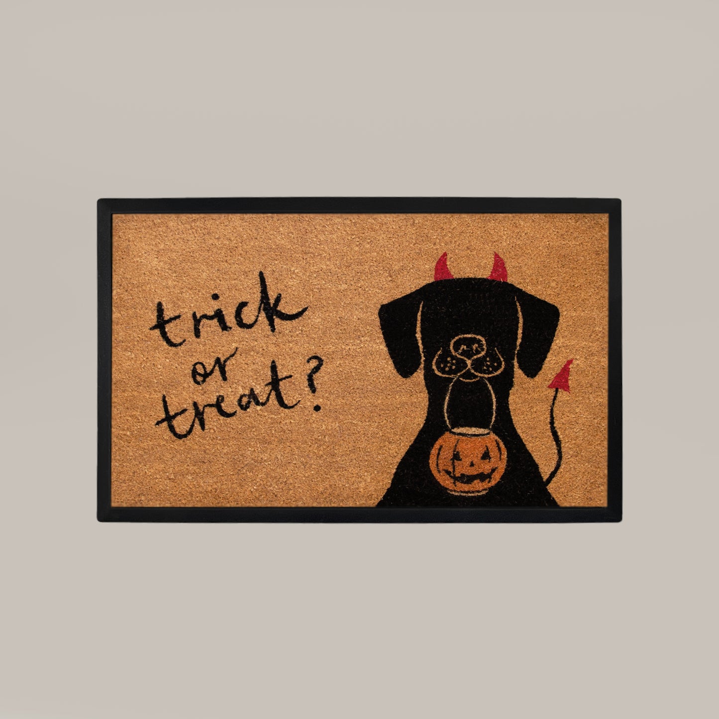 trick or treat+dog rectangular doormat set - 4C&D Home Furnishings